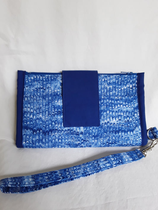 Blue wallet with removable wrist strap, Wallet and card holder
