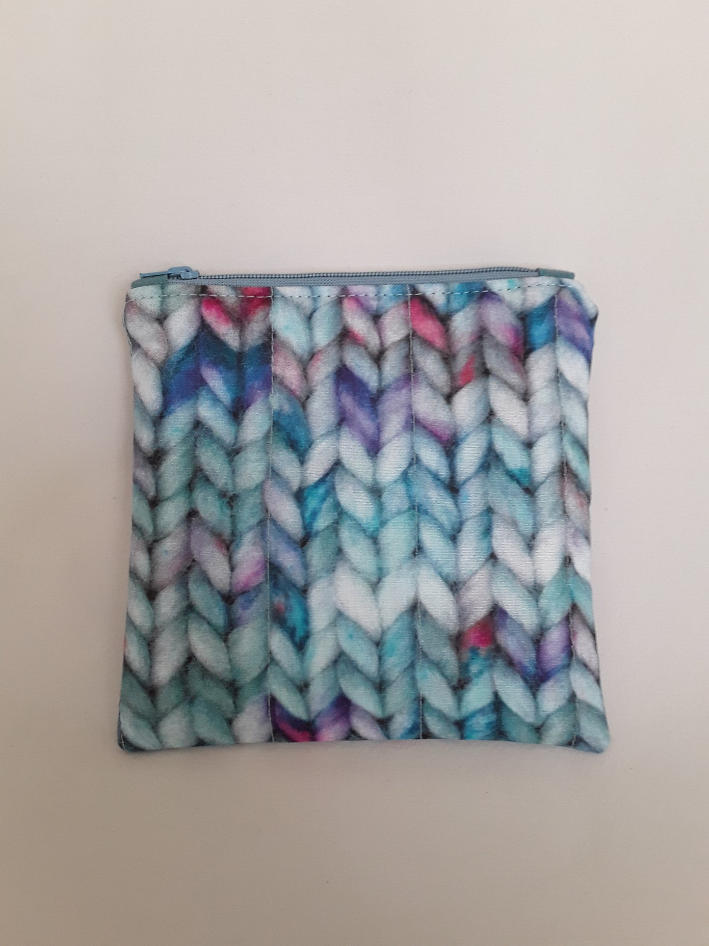Zippered pouch, Notions pouch, Coin Purse, Zippered pouch, Knitting Notions Pouch, Knitting Coin Purse, Knitting Zippered Pouch