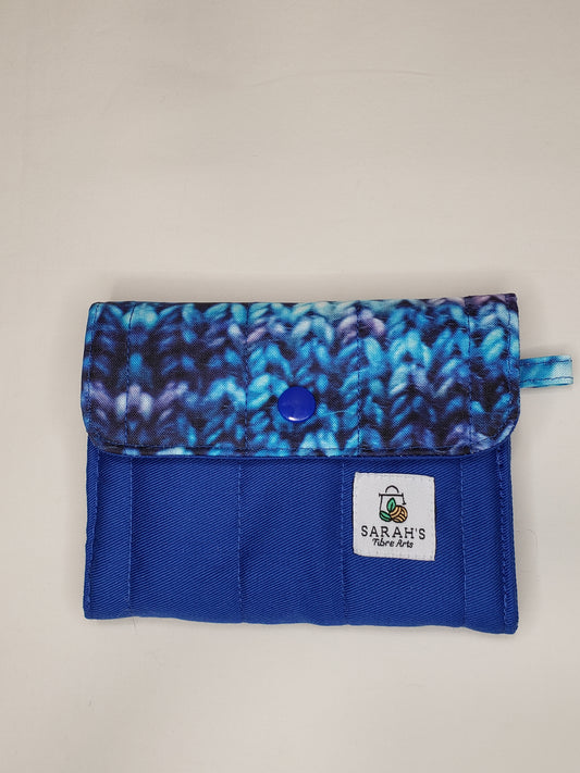Blue small wallet, Coin purse, Small Wallet, Change Purse, Card Holder, Notions Bag
