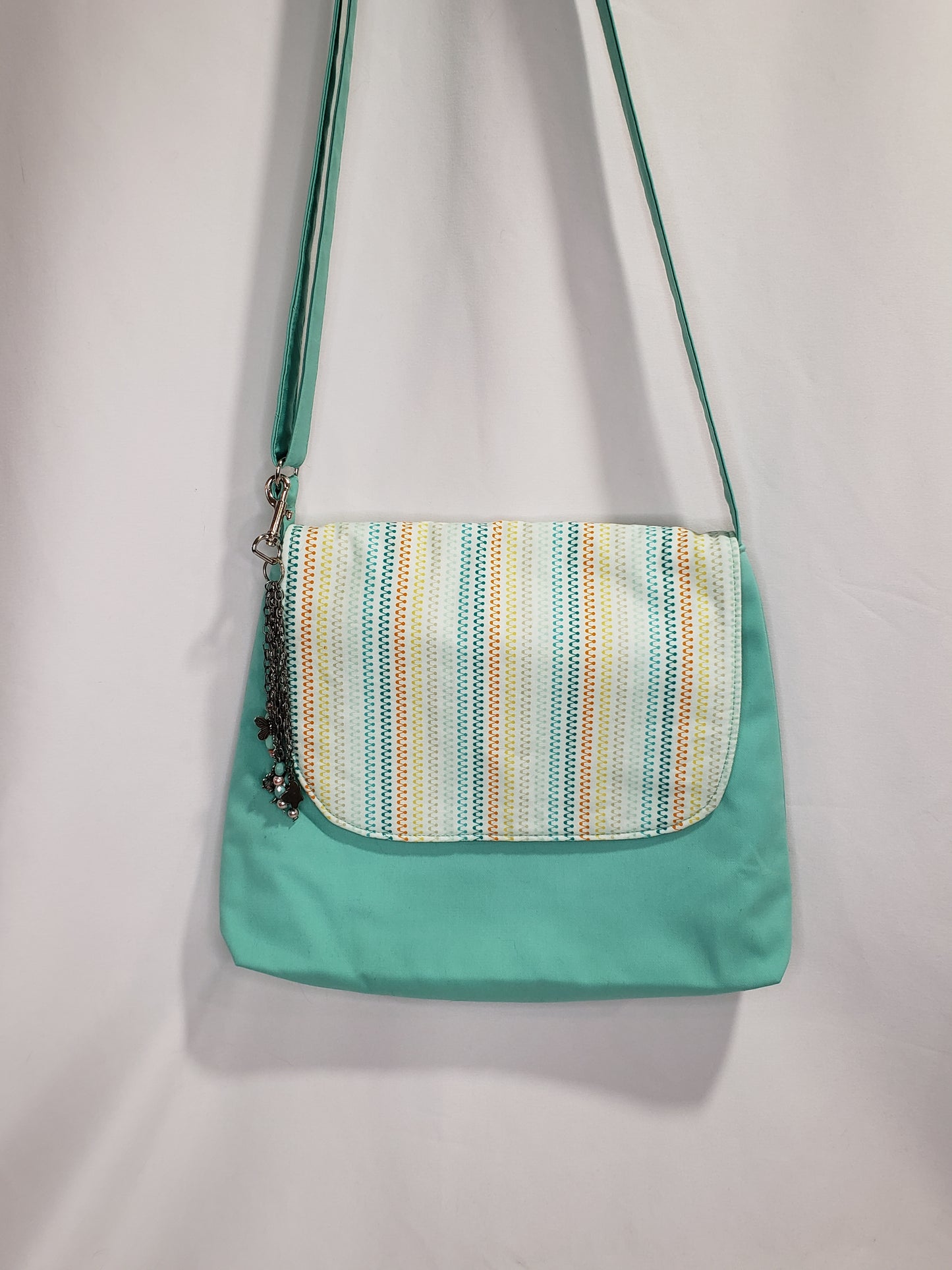 Handbag, Green Shoulder bag, Cross-body bag with adjustable handle