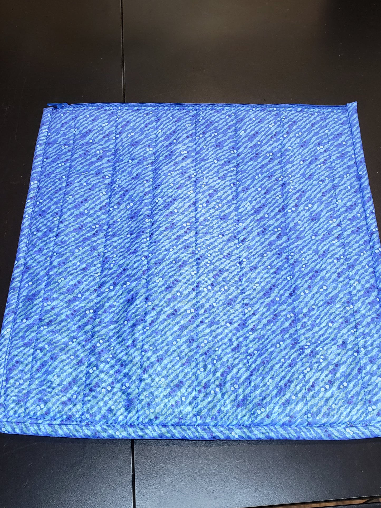 Clear Pocket Project bag, Zippered pouch, Embroidery Project Bag
