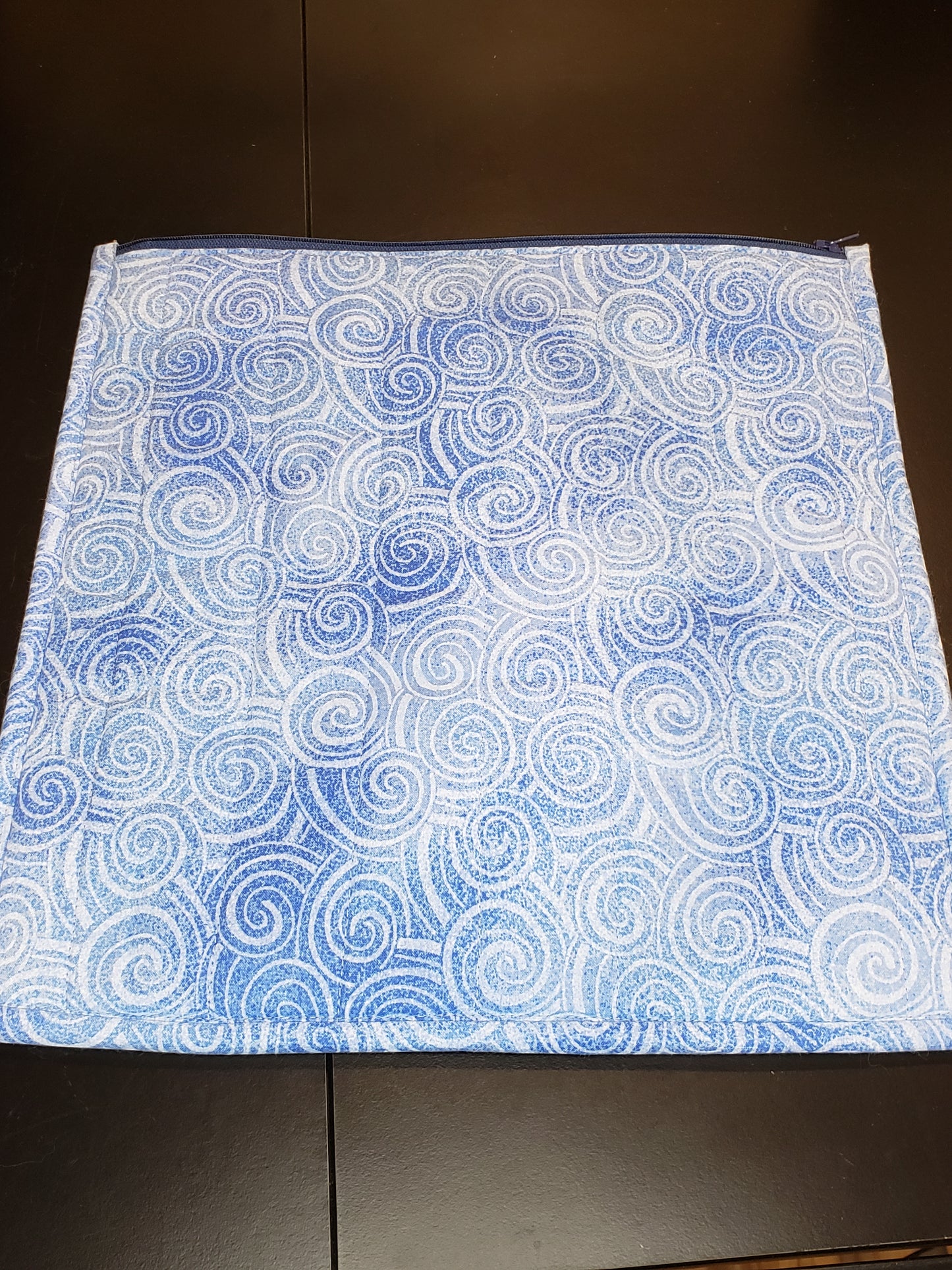 Clear Pocket Project bag, Zippered pouch, Embroidery Project Bag