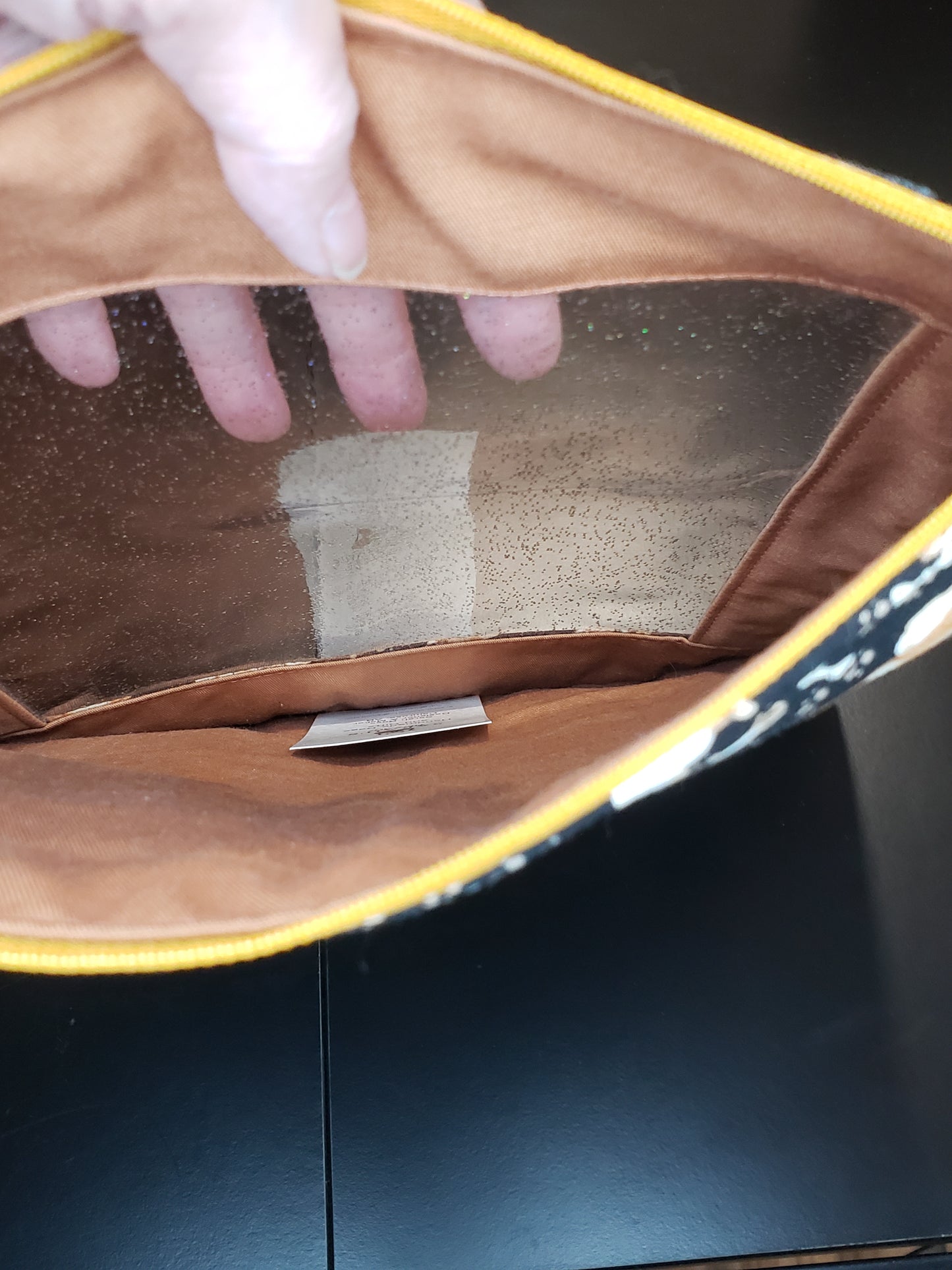 Clear Pocket Project bag, Zippered pouch, Embroidery Project Bag