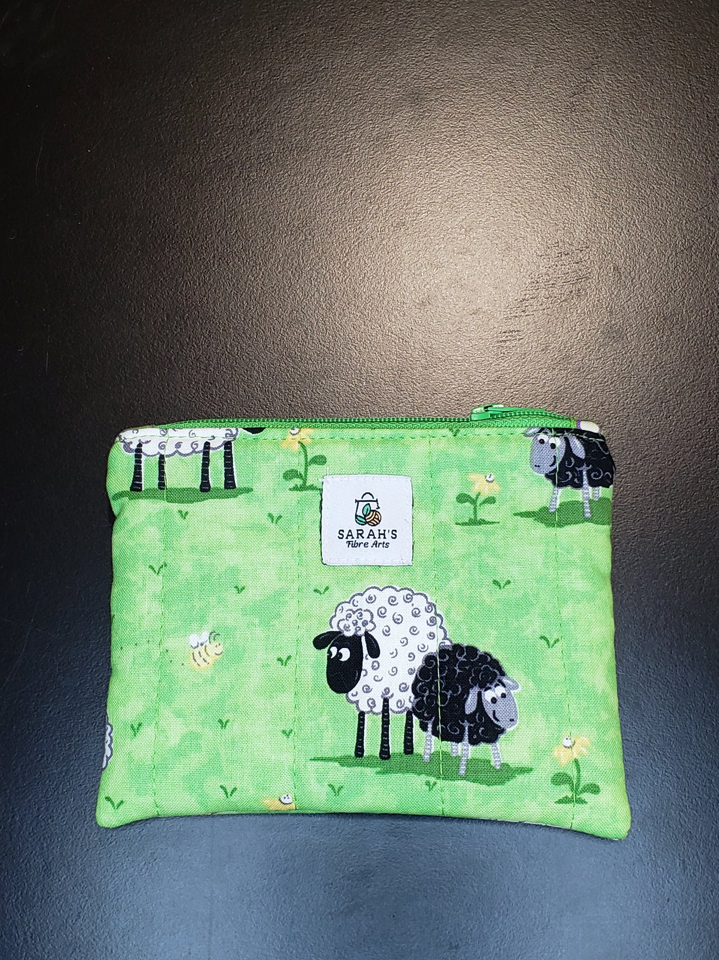 Zippered pouch, Sheep Notions pouch, Coin Purse, Notions Pouch, Sheep Coin Purse, Sheep Zippered Pouch
