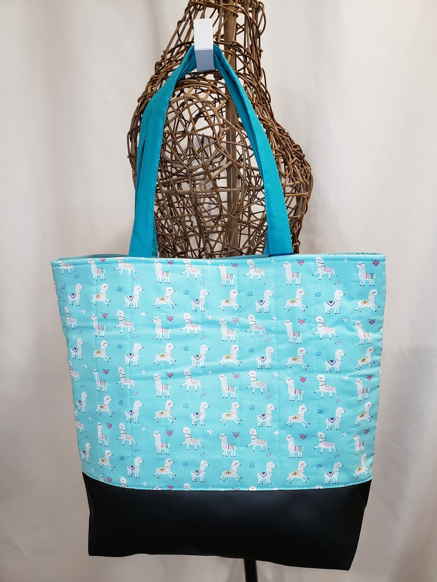 Tote bag, Alpaca Tote Bag, Quilted Tote Bag, Alpaca Carry Bag