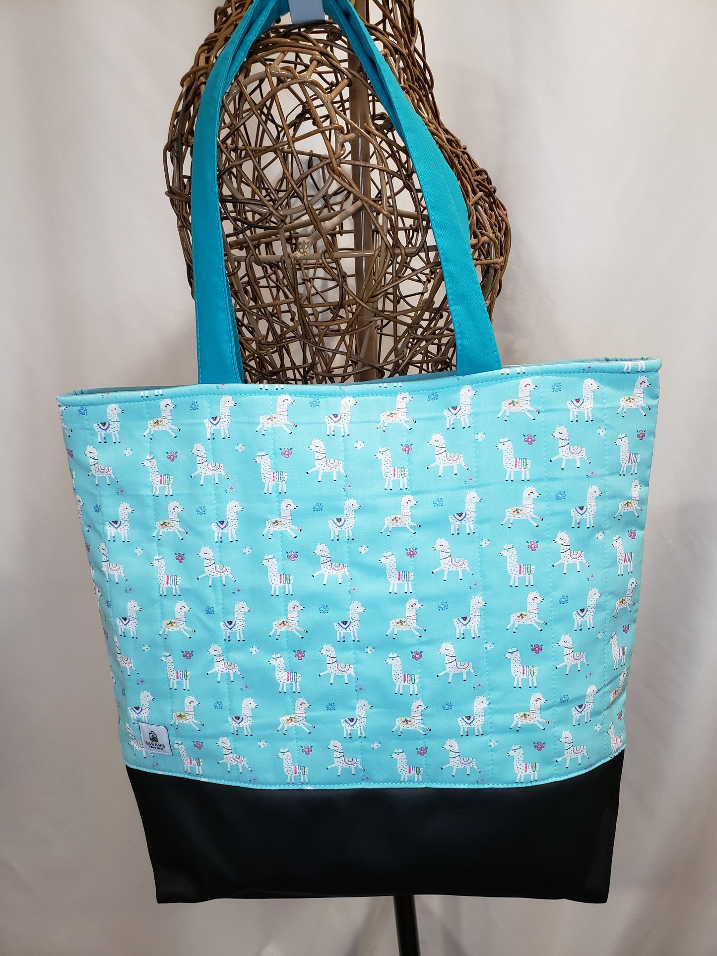 Tote bag, Alpaca Tote Bag, Quilted Tote Bag, Alpaca Carry Bag
