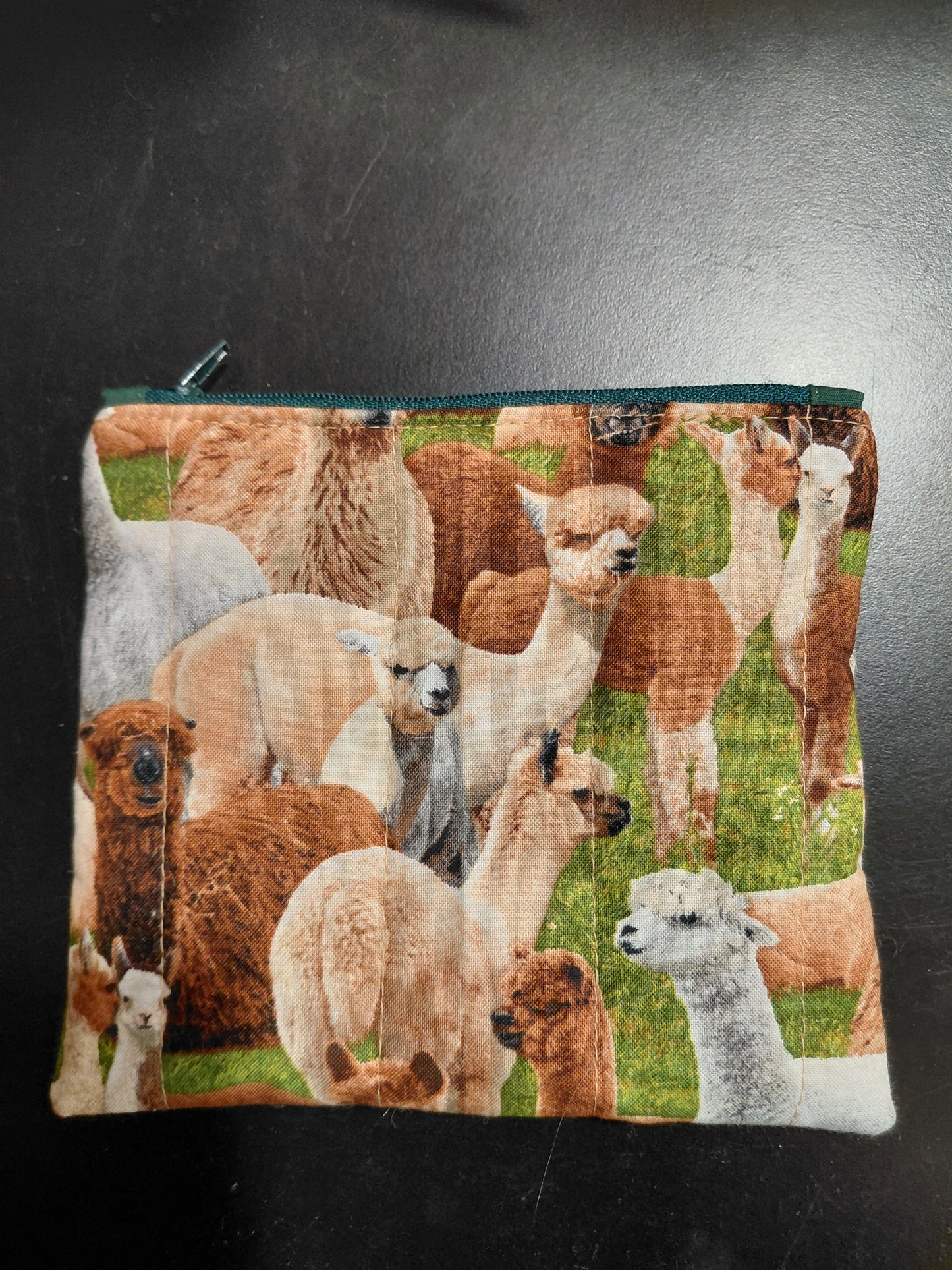 Zippered pouch, Alpaca Notions pouch, Coin Purse, Notions Pouch, Alpaca Coin Purse, Alpaca Zippered Pouch