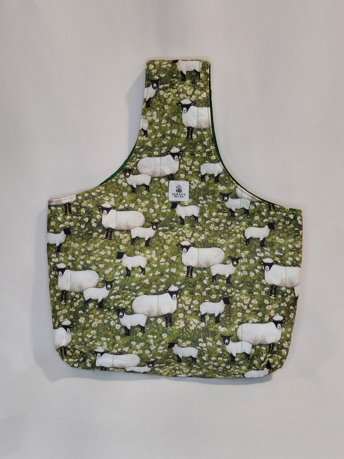 Arm bag, Arm Project bag, Sheep Print Project Bag, Wrist Bag, Sheep Arm Bag, Project Wrist Bag
