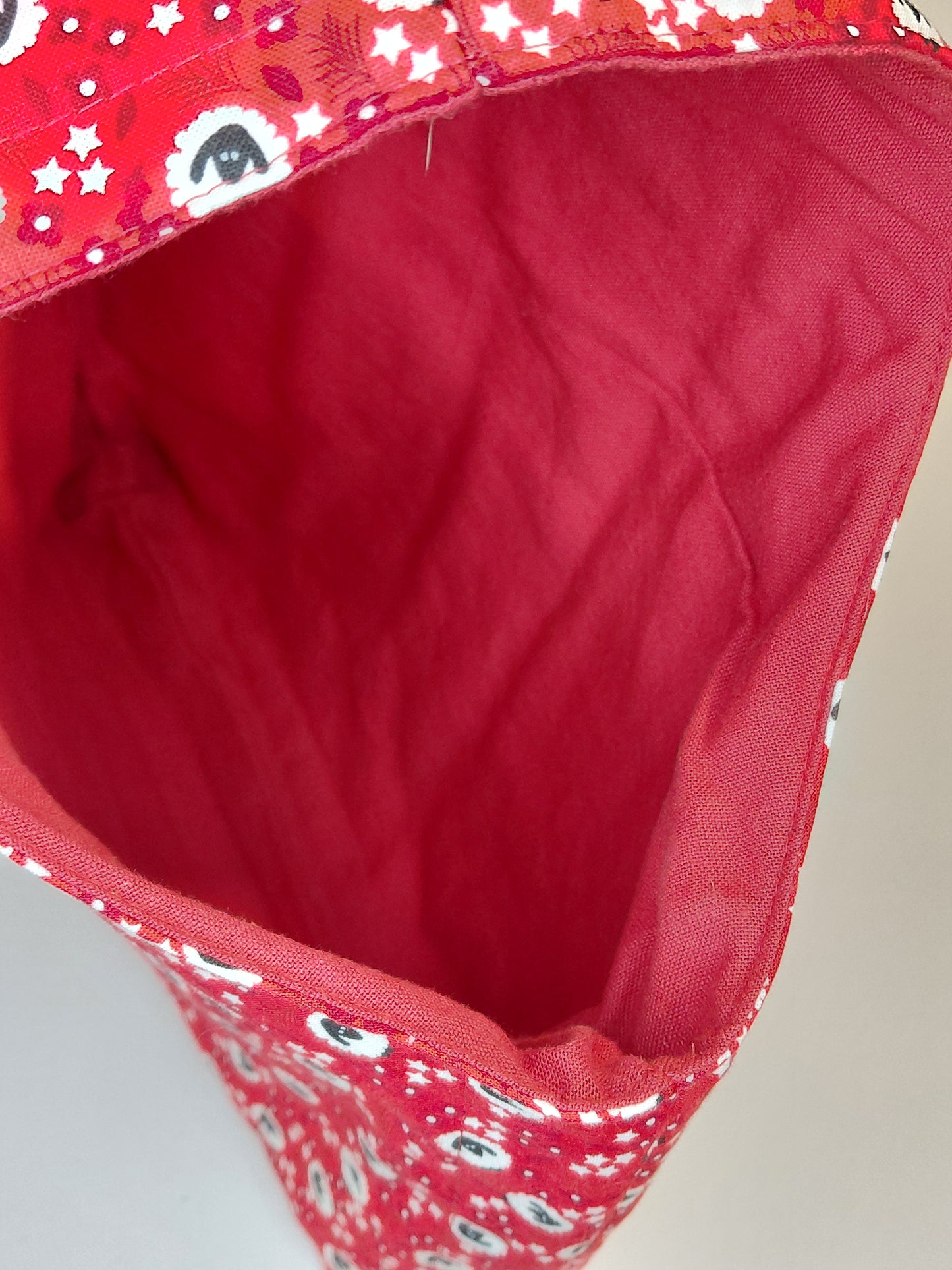 Arm bag, Arm Project bag, Sheep Print Project Bag, Wrist Bag, Sheep Arm Bag, Project Wrist Bag