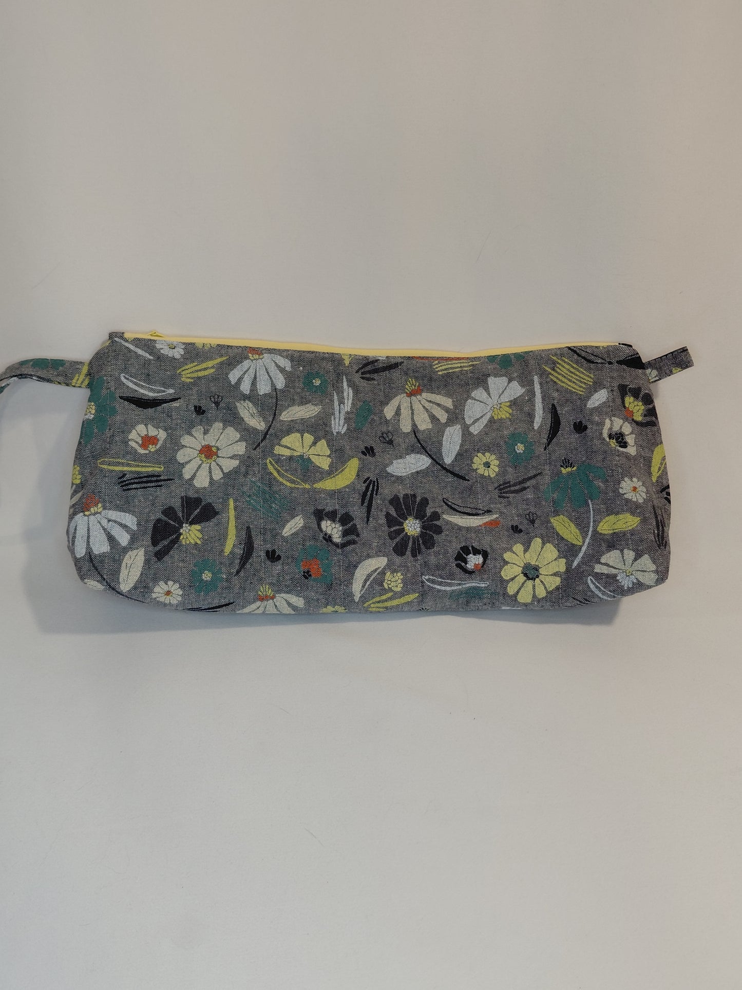Drop Spindle bag, drop spindle bag, Zippered bag, Small project bag with handle, Zippered bag with handle