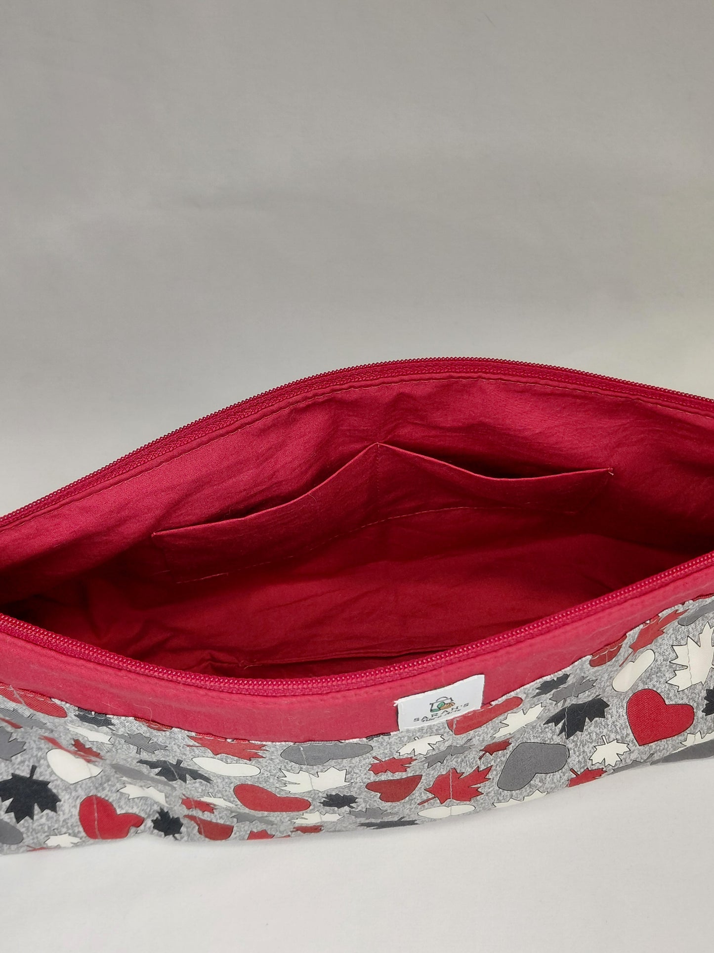 Drop Spindle bag, Spindle bag, Zippered bag, Small project bag with handle, Zippered bag with handle