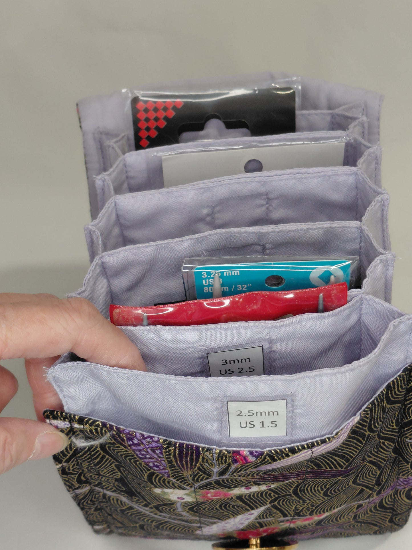 Circular Knitting Needle holder, Knitting needle case, Circular needle carry case