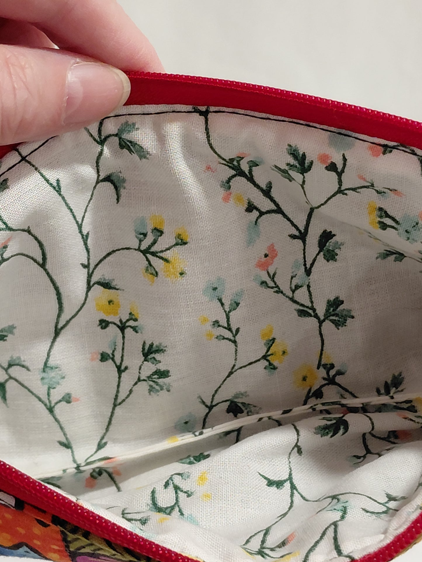 Zippered pouch, Cats notions bag, Cat coin purse, cat coin pouch, colourful cats bag, exotic cats bag