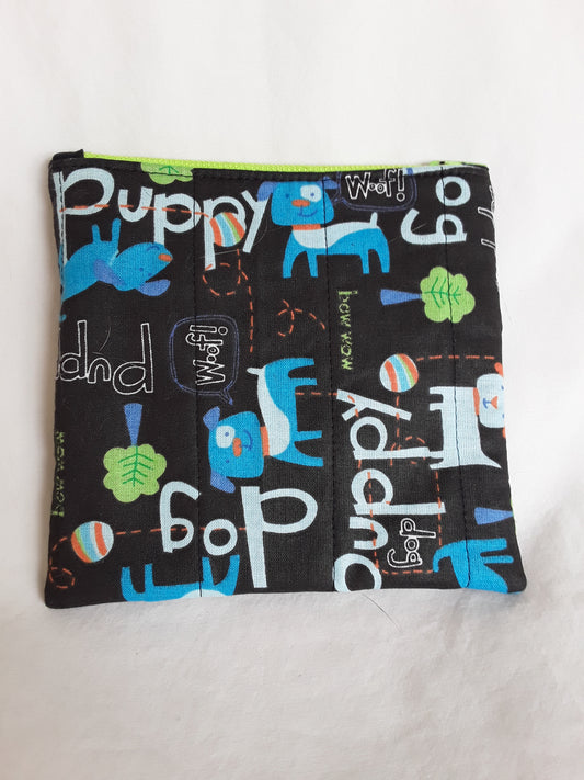 Zippered pouch, Notions pouch, Coin Purse, Zippered pouch, Dog Notions Pouch, Dog Coin Purse, Dog Zippered Pouch