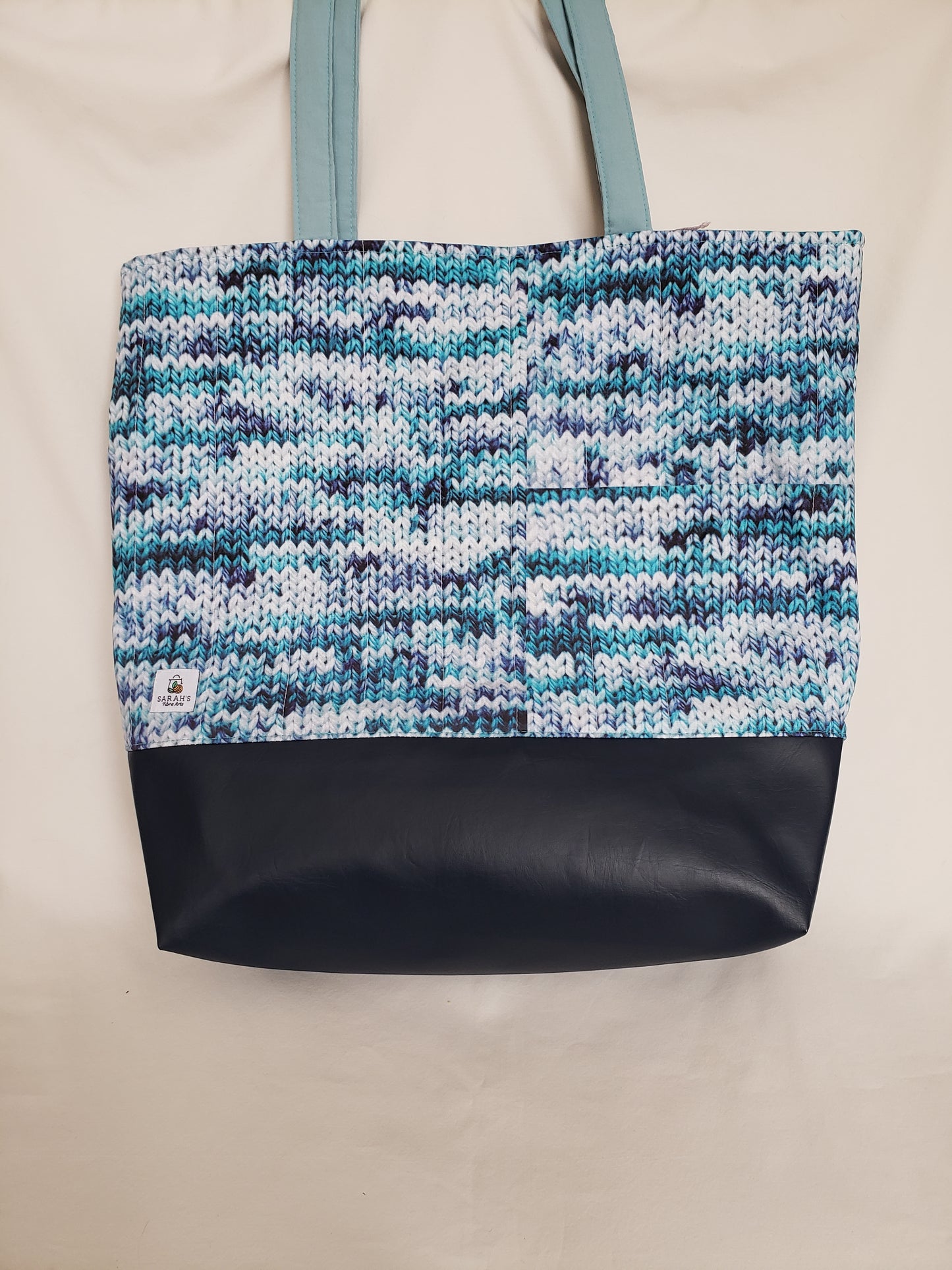 Tote Bag, Knitting Tote Bag, Quilted Tote Bag, Knitting Bag