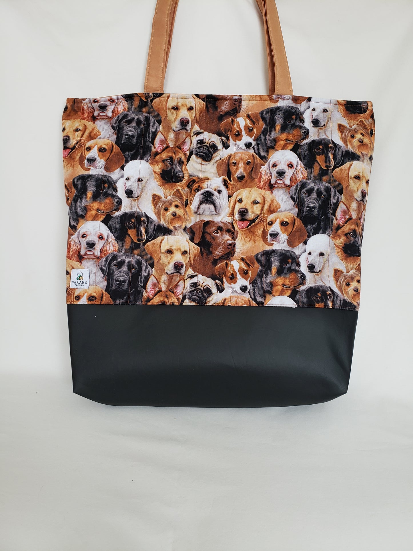 Tote bag, Dogs Tote Bag, Quilted Tote Bag, Dog Tote Bag