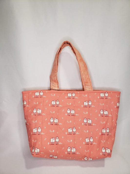 Hand Comb Bag, Sheep Hand Comb Bag, Orange Bag, Bag for Spinners Hand Combs, Orange Comb bag