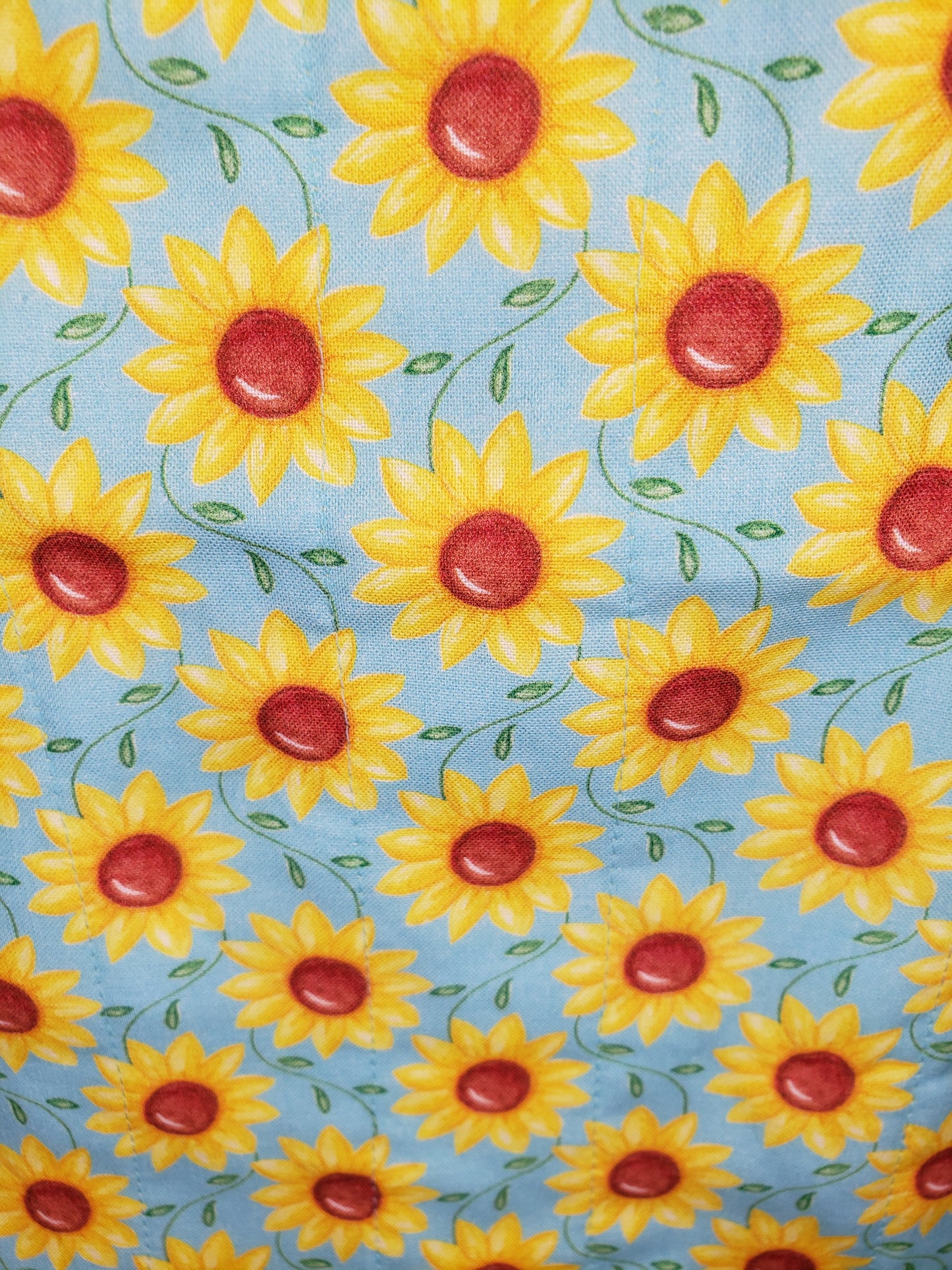 Tote bag, Quilted Tote Bag, Sunflower bag