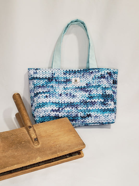 Blue Hand Carder Bag, Blue Green Carder Bag, Blue Bag, Bag for Spinners Hand Carders
