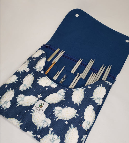 Crochet Hook case, Double pointed needle case, Knitting needle case, Knitting needle holder, Crochet Hook holder