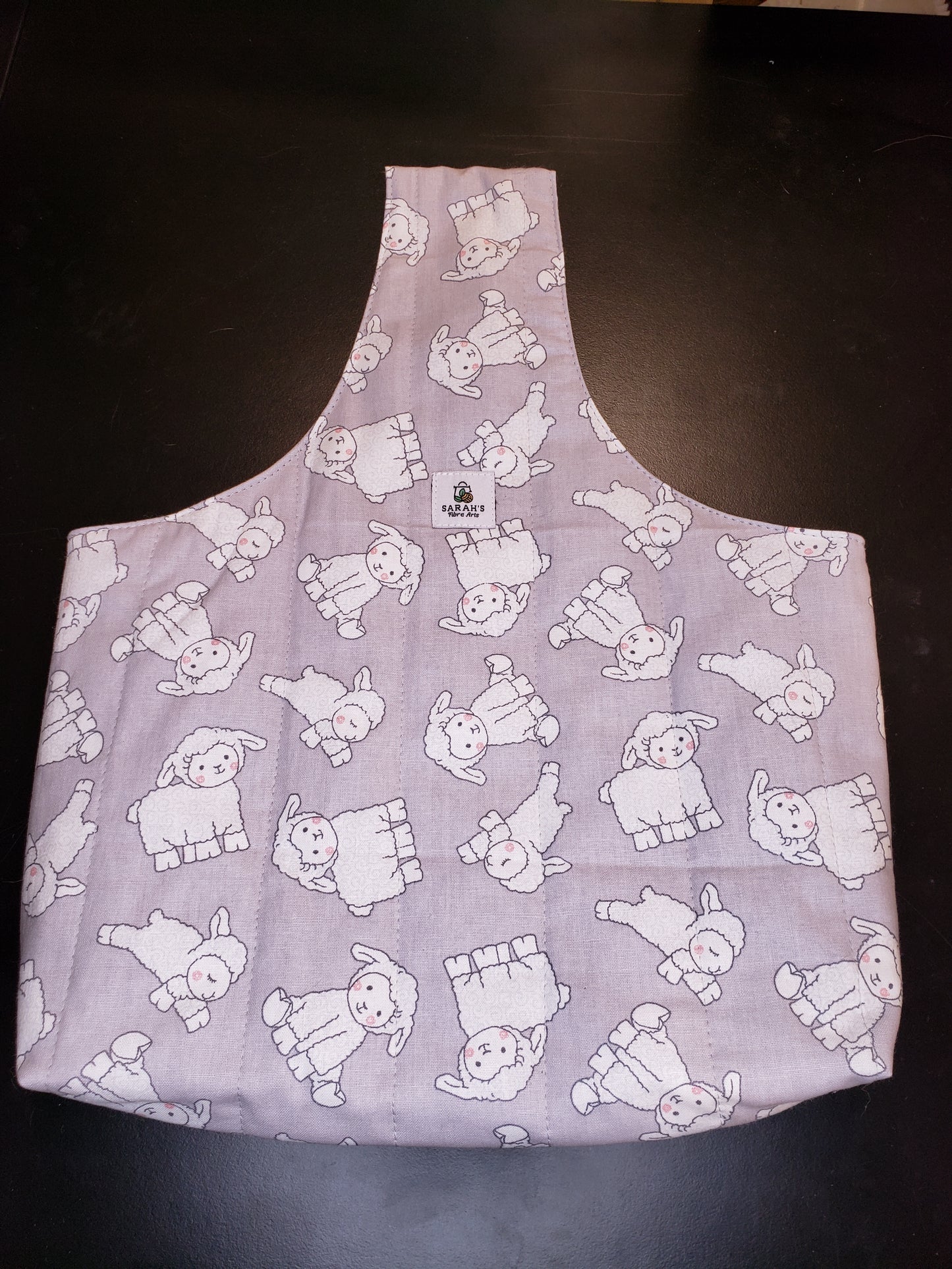 Arm bag, Arm Project bag, Sheep Print Project Bag, Wrist Bag, Sheep Arm Bag, Project Wrist Bag