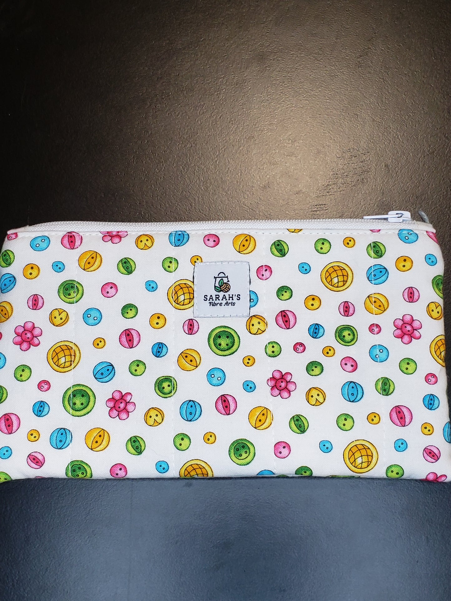 Zippered pouch, Buttons Notions pouch, Coin Purse, Notions Pouch, Buttons Coin Purse, Buttons Zippered Pouch