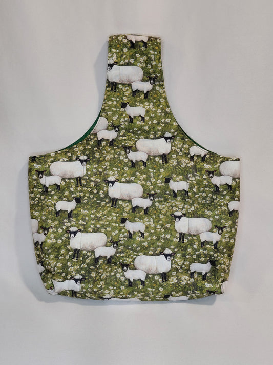 Arm bag, Arm Project bag, Sheep Print Project Bag, Wrist Bag, Sheep Arm Bag, Project Wrist Bag