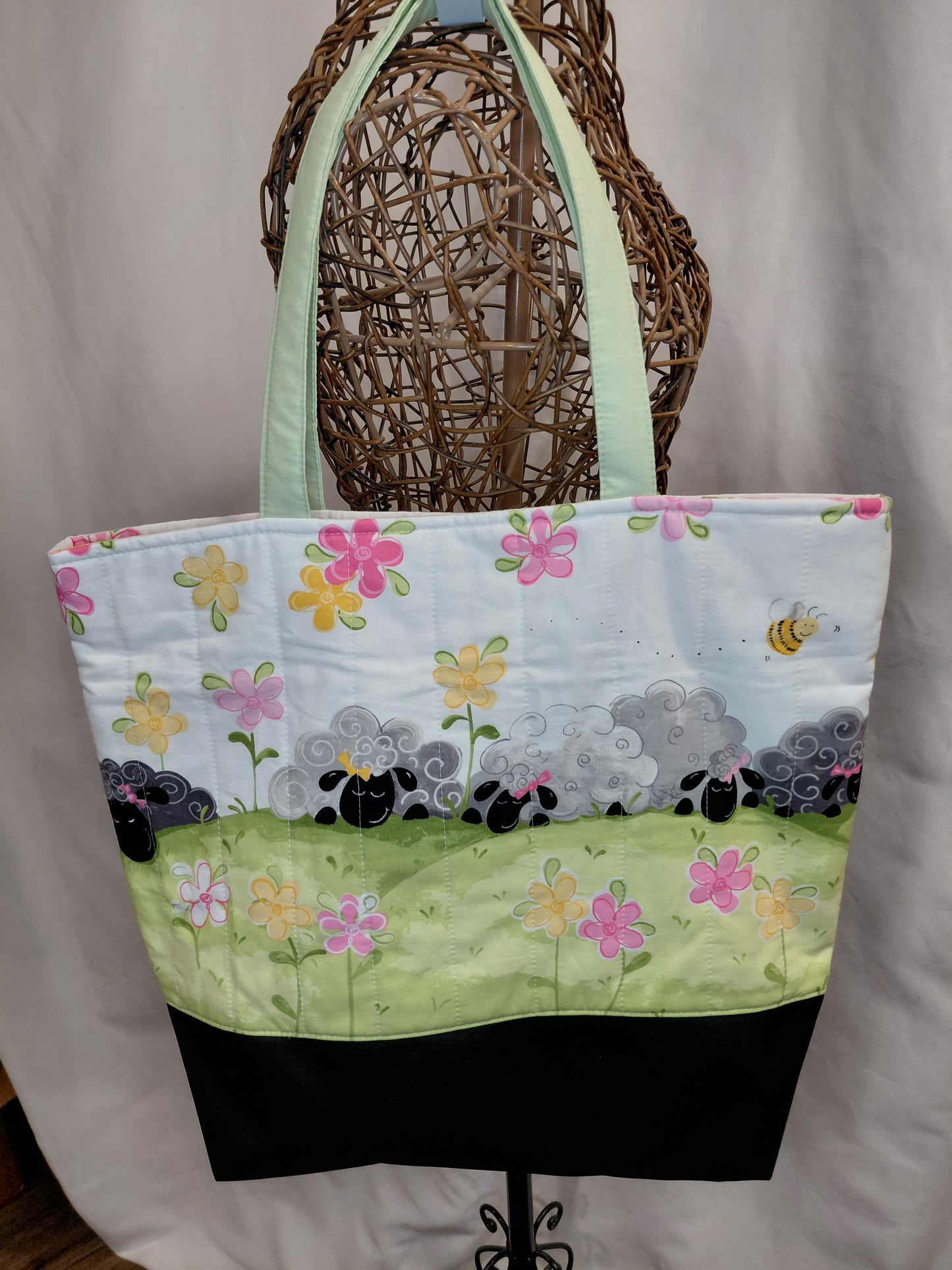 Tote bag, Sheep Tote Bag, Sheep Bag, Sheep Project bag, Sheep Carry bag, large carry bag, large project bag