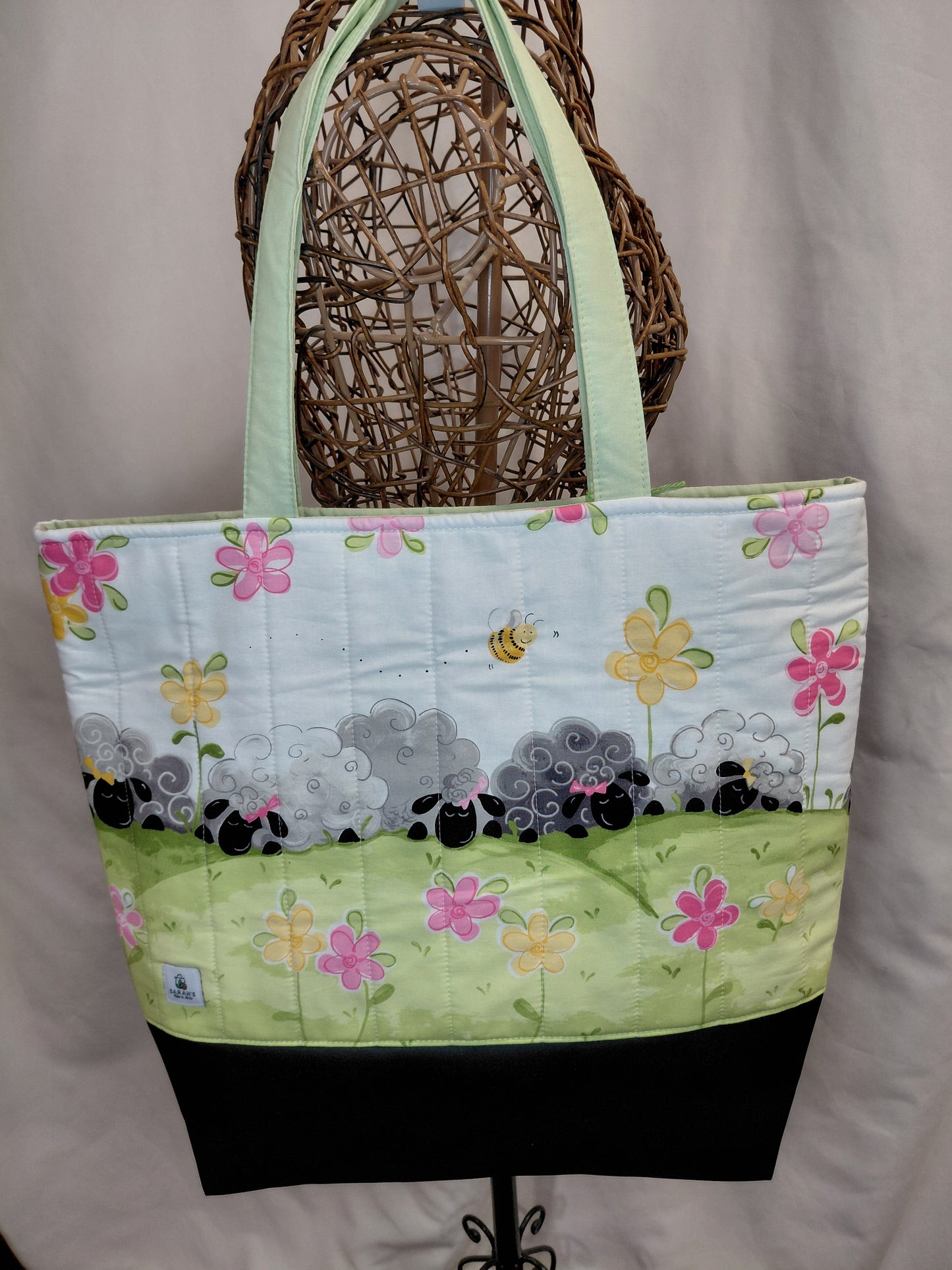 Tote bag, Sheep Tote Bag, Sheep Bag, Sheep Project bag, Sheep Carry bag, large carry bag, large project bag