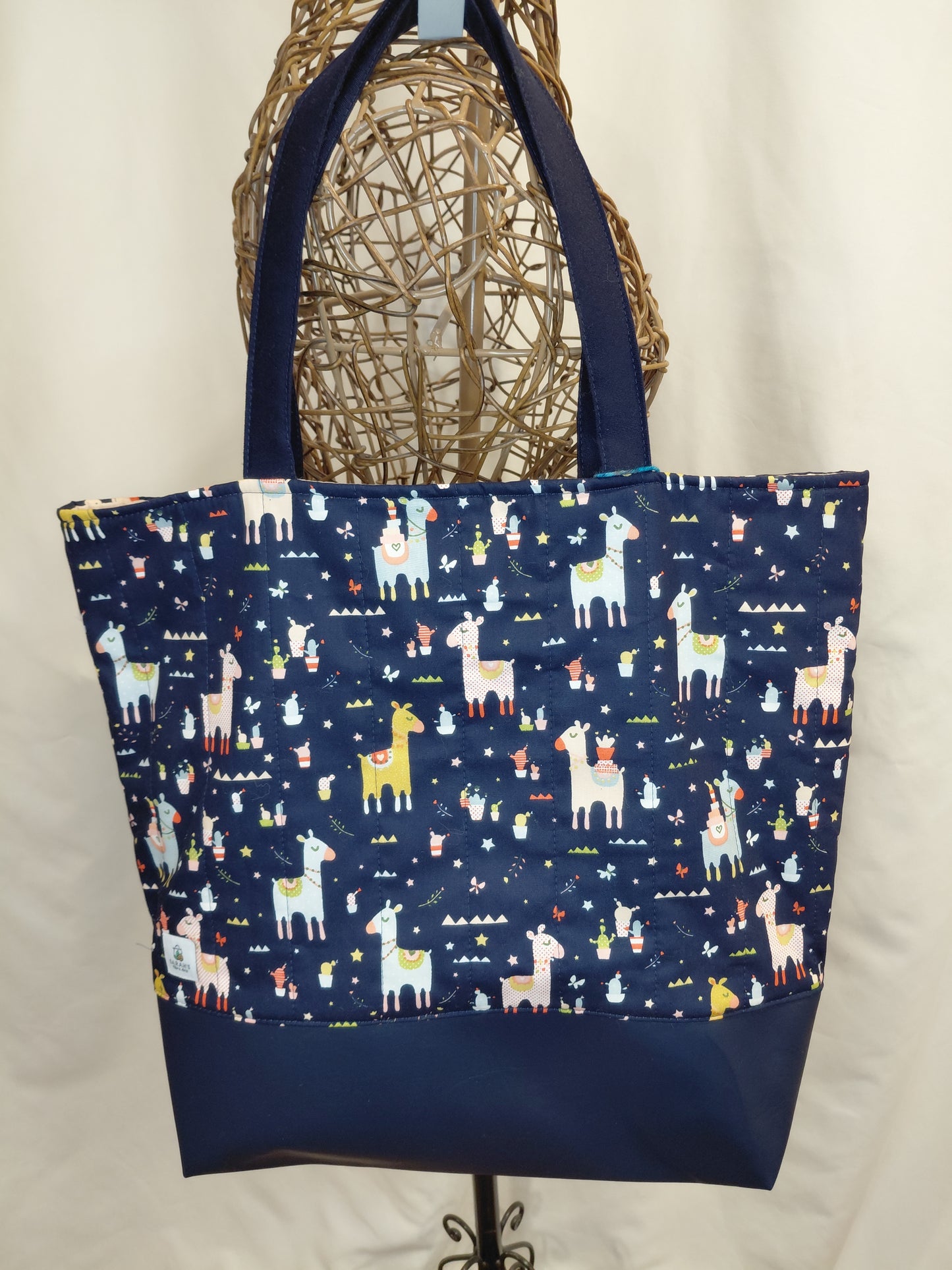 Tote bag, Alpaca Tote Bag, Quilted Tote Bag, Alpaca Carry Bag, Alpaca Tote bag