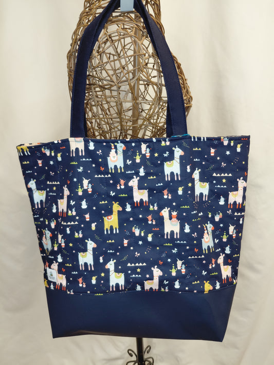 Tote bag, Alpaca Tote Bag, Quilted Tote Bag, Alpaca Carry Bag, Alpaca Tote bag