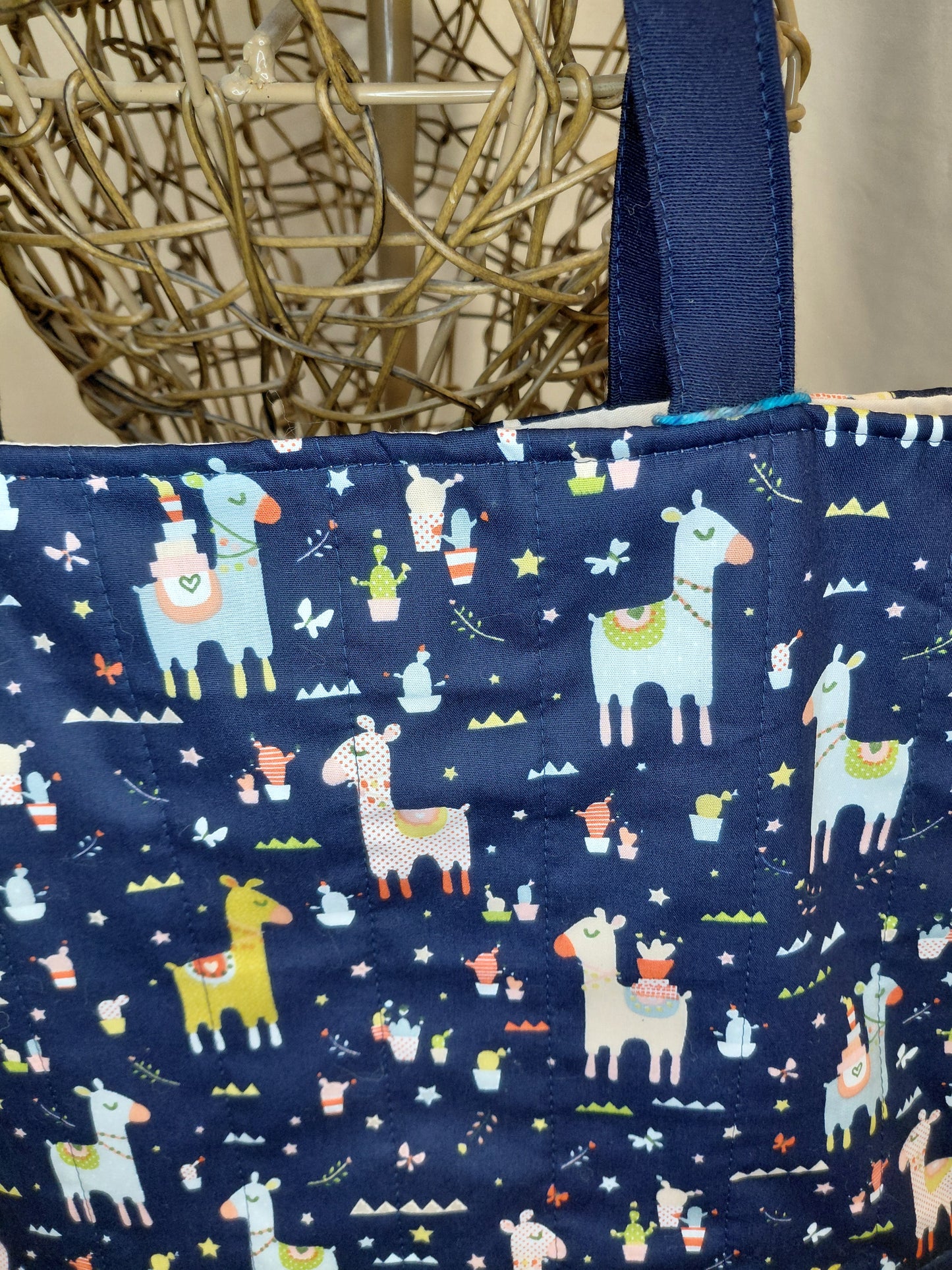 Tote bag, Alpaca Tote Bag, Quilted Tote Bag, Alpaca Carry Bag, Alpaca Tote bag