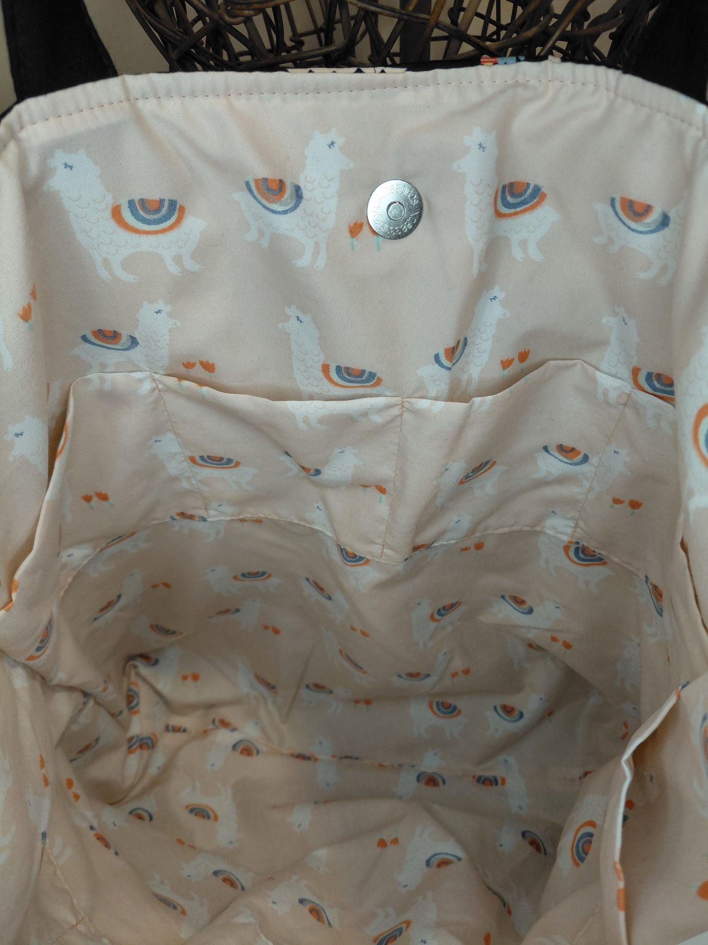 Tote bag, Alpaca Tote Bag, Quilted Tote Bag, Alpaca Carry Bag, Alpaca Tote bag