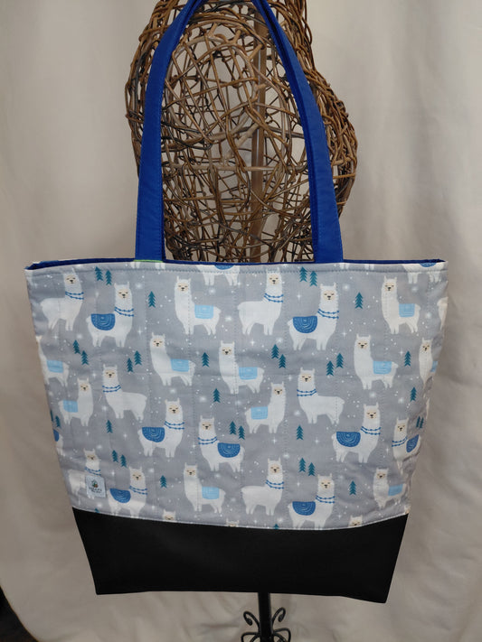 Tote bag, Alpaca Tote Bag, Quilted Tote Bag, Alpaca Carry Bag, Alpaca Tote bag
