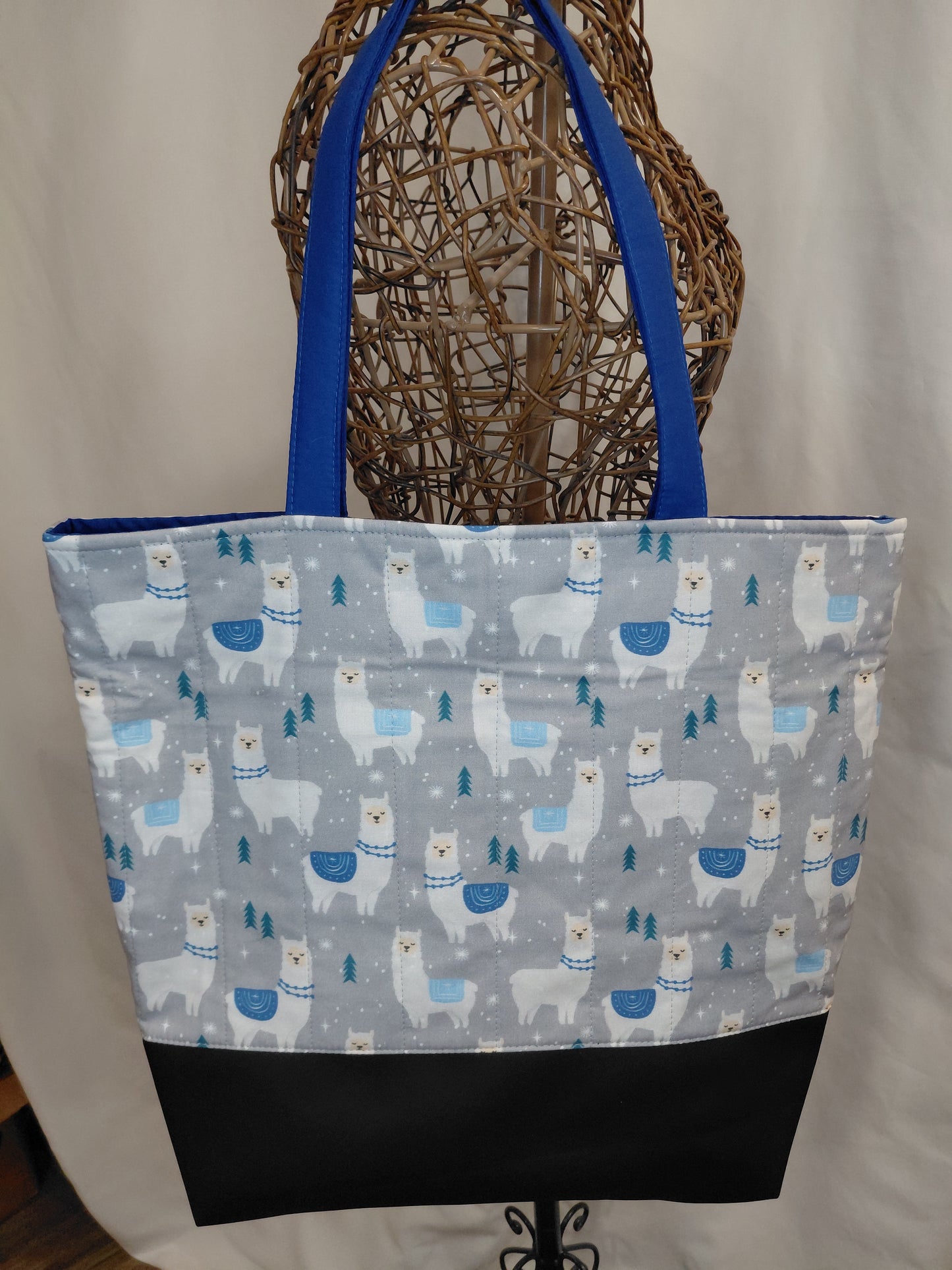 Tote bag, Alpaca Tote Bag, Quilted Tote Bag, Alpaca Carry Bag, Alpaca Tote bag
