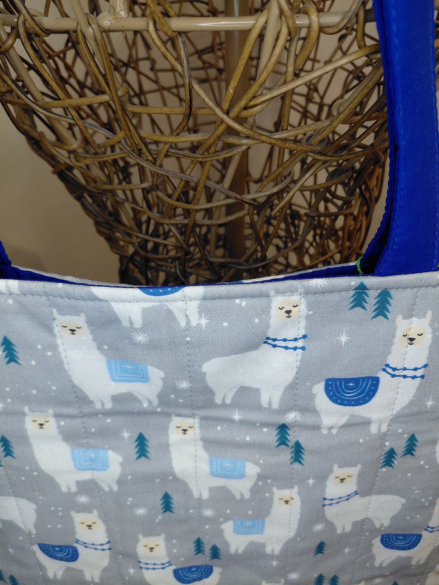Tote bag, Alpaca Tote Bag, Quilted Tote Bag, Alpaca Carry Bag, Alpaca Tote bag