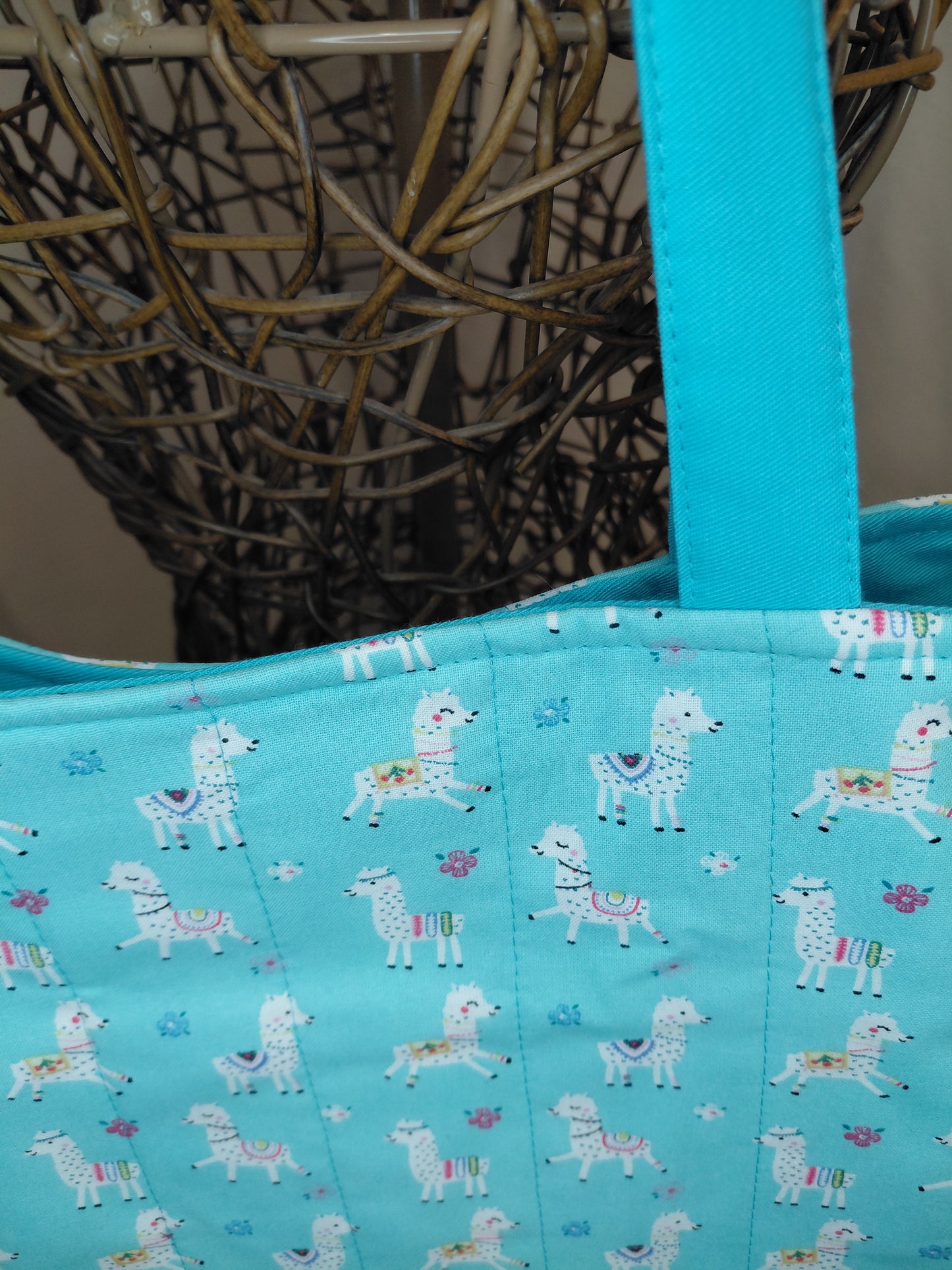 Tote bag, Alpaca Tote Bag, Quilted Tote Bag, Alpaca Carry Bag, Alpaca Tote bag