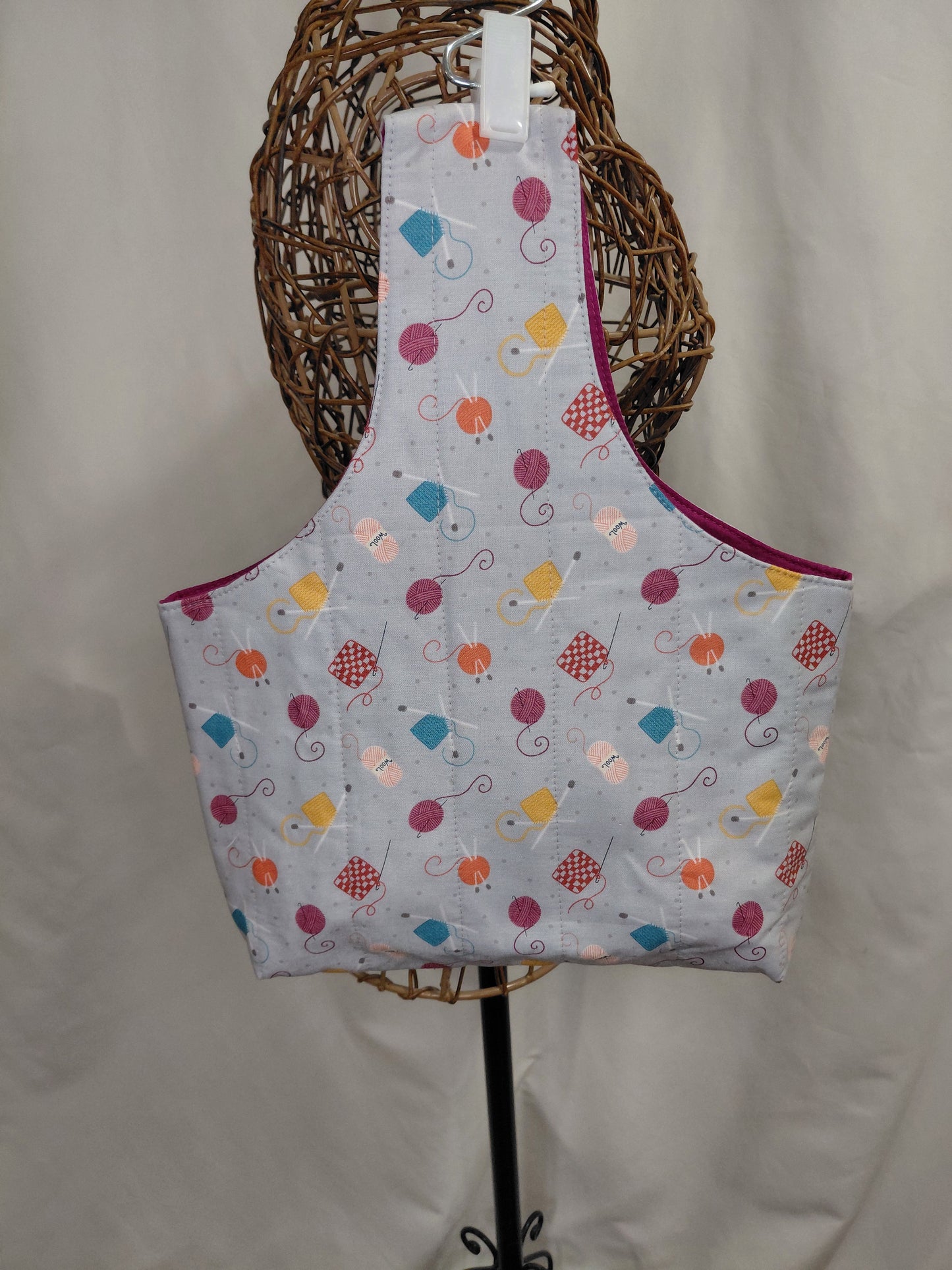 Arm bag, Arm Project bag, Knitting Project Bag, Wrist Bag, Knitting Arm Bag, Crochet Arm Bag. Project Wrist Bag