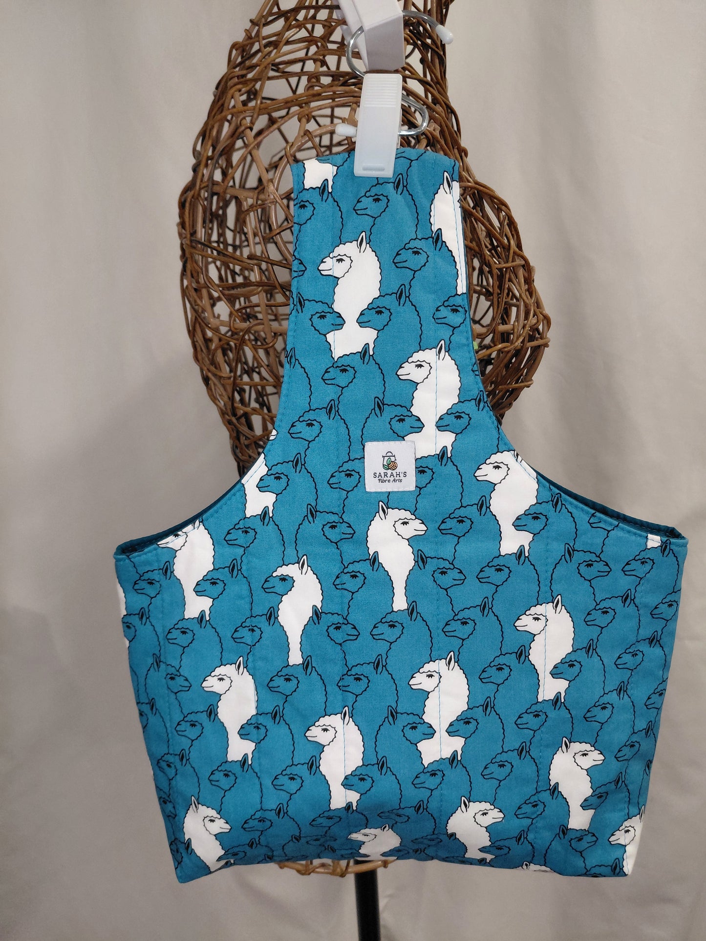 Arm bag, Arm Project bag, Alpaca Print Project Bag, Wrist Bag, Alpaca Arm Bag, Project Wrist Bag