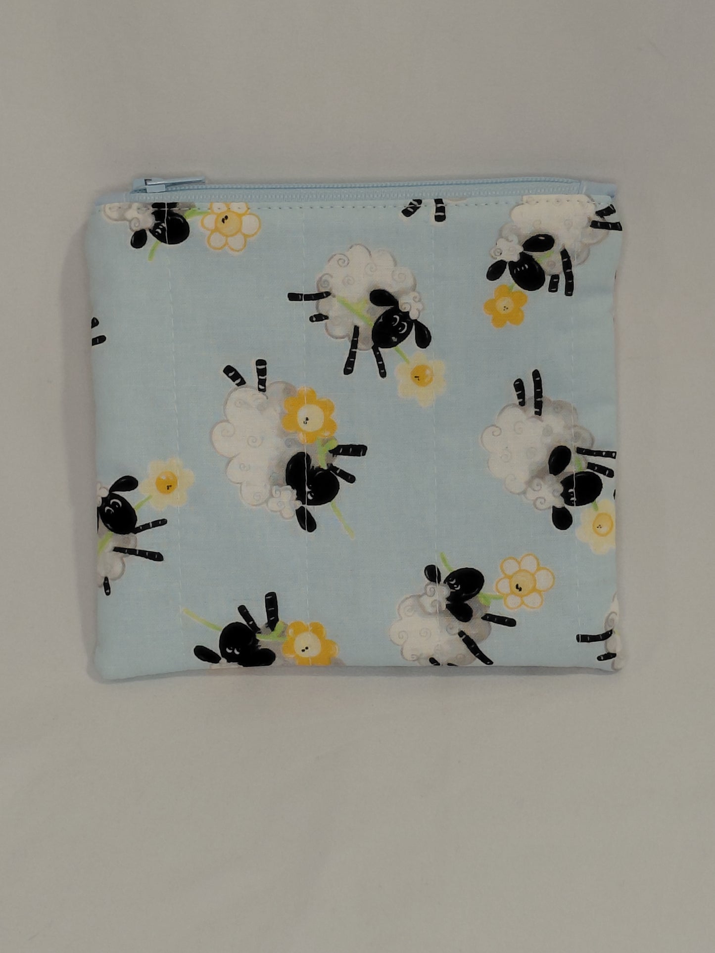 Zippered pouch, Sheep Notions pouch, Coin Purse, Notions Pouch, Sheep Coin Purse, Sheep Zippered Pouch