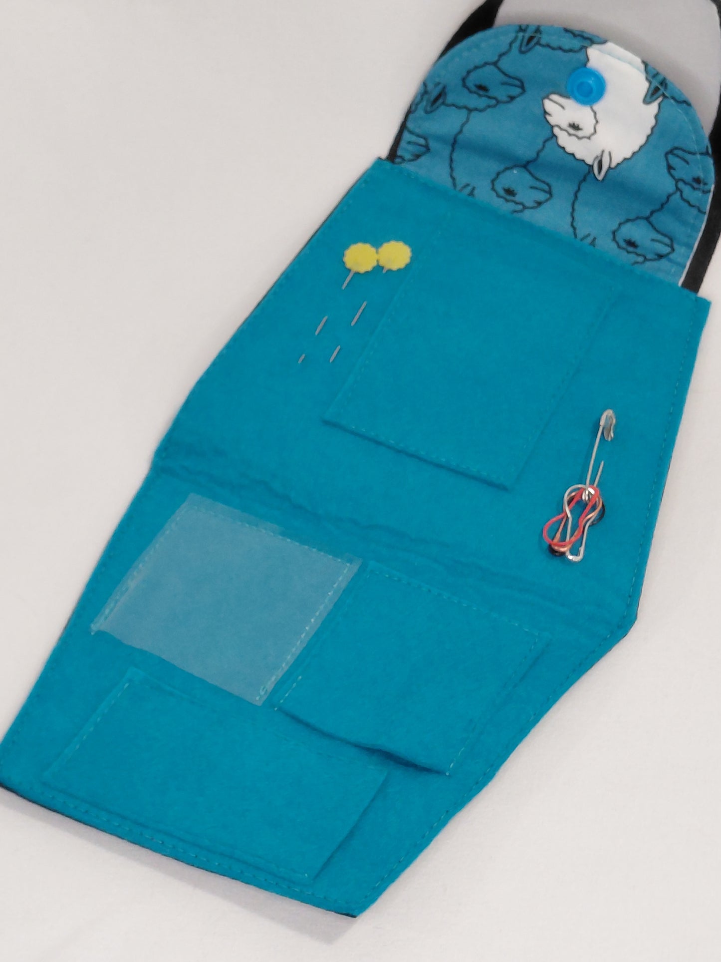 Notions Purse, Knitting notions bag, crochet notions bag, sewing notions bag, embroidery notions bag