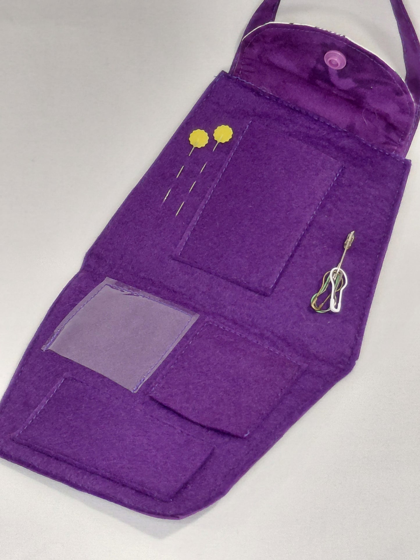 Notions Purse, Knitting notions bag, crochet notions bag, sewing notions bag, embroidery notions bag