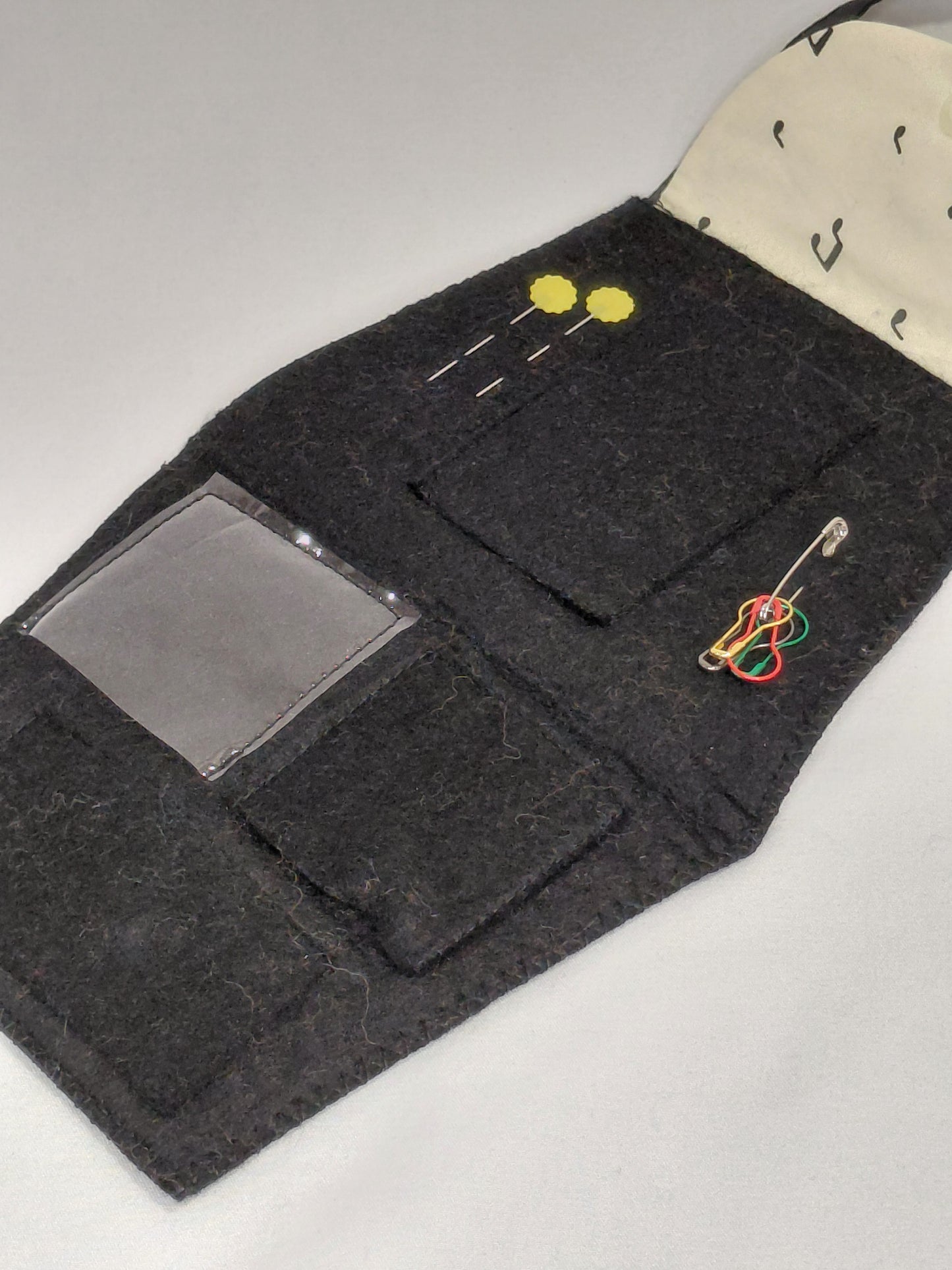 Notions Purse, Knitting notions bag, crochet notions bag, sewing notions bag, embroidery notions bag