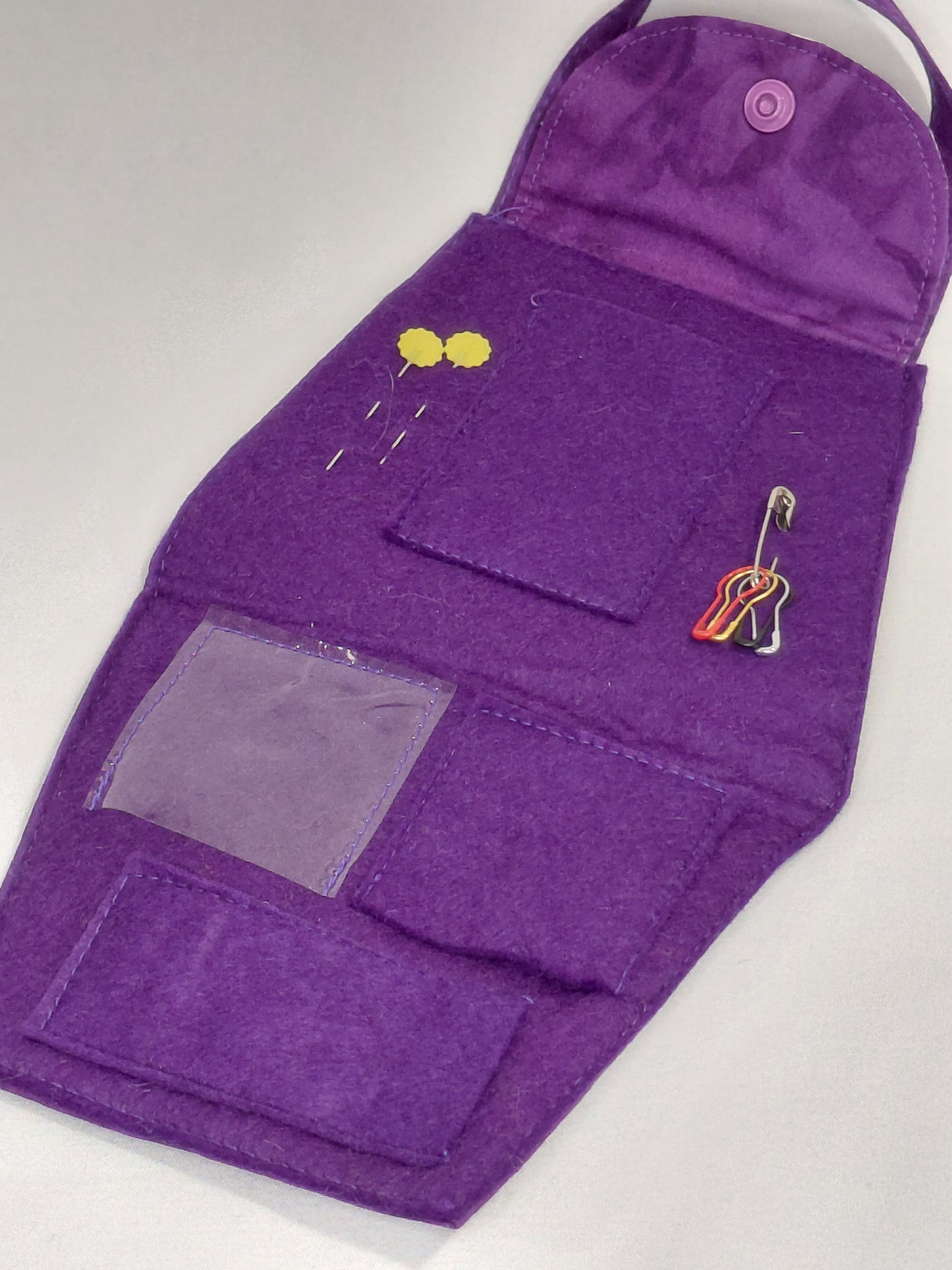 Notions Purse, Knitting notions bag, crochet notions bag, sewing notions bag, embroidery notions bag