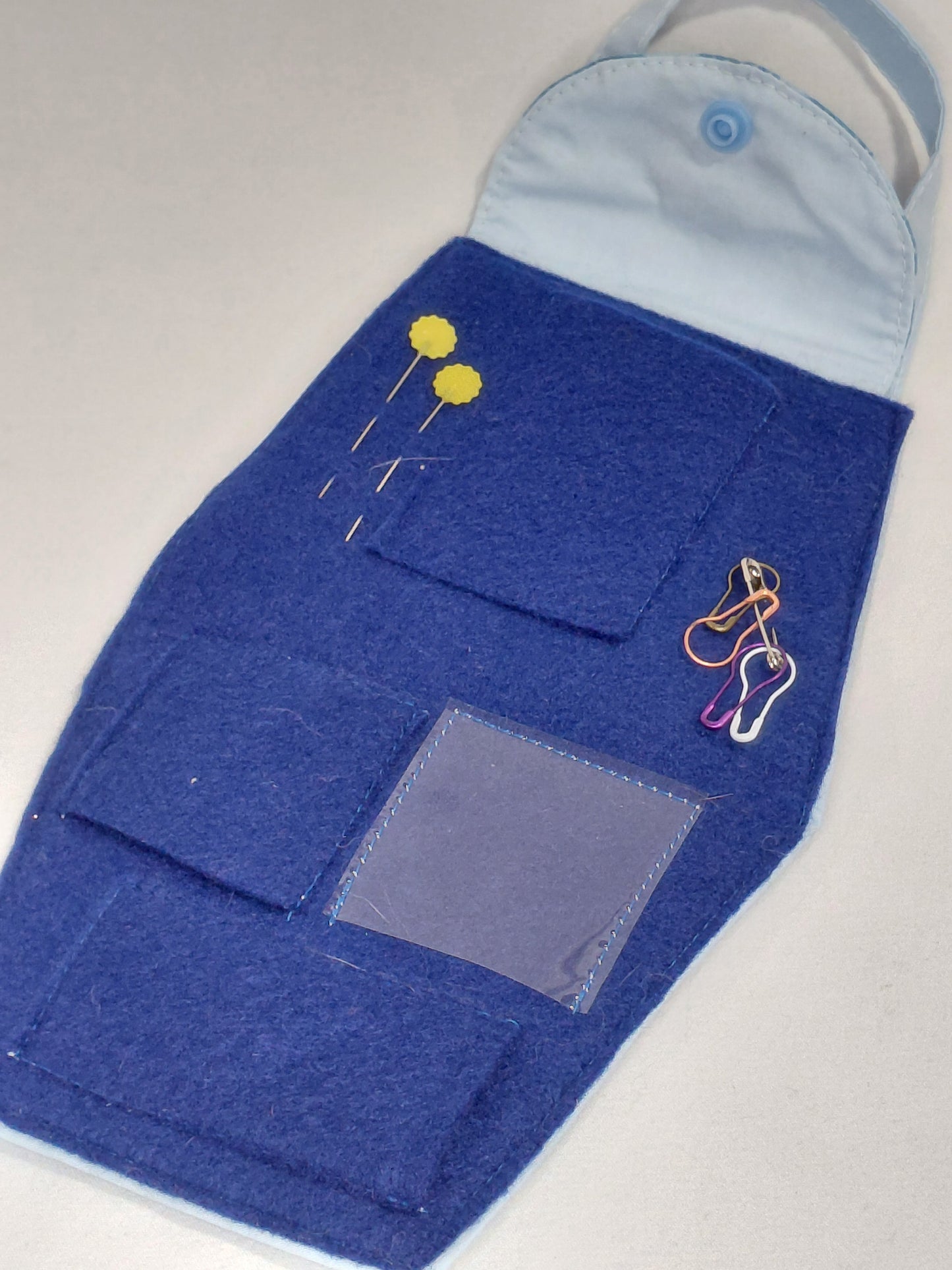 Notions Purse, Knitting notions bag, crochet notions bag, sewing notions bag, embroidery notions bag