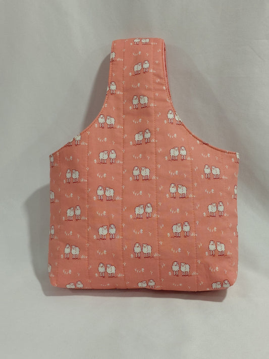 Arm bag, Arm Project bag, Sheep Print Project Bag, Wrist Bag, Sheep Arm Bag, Project Wrist Bag