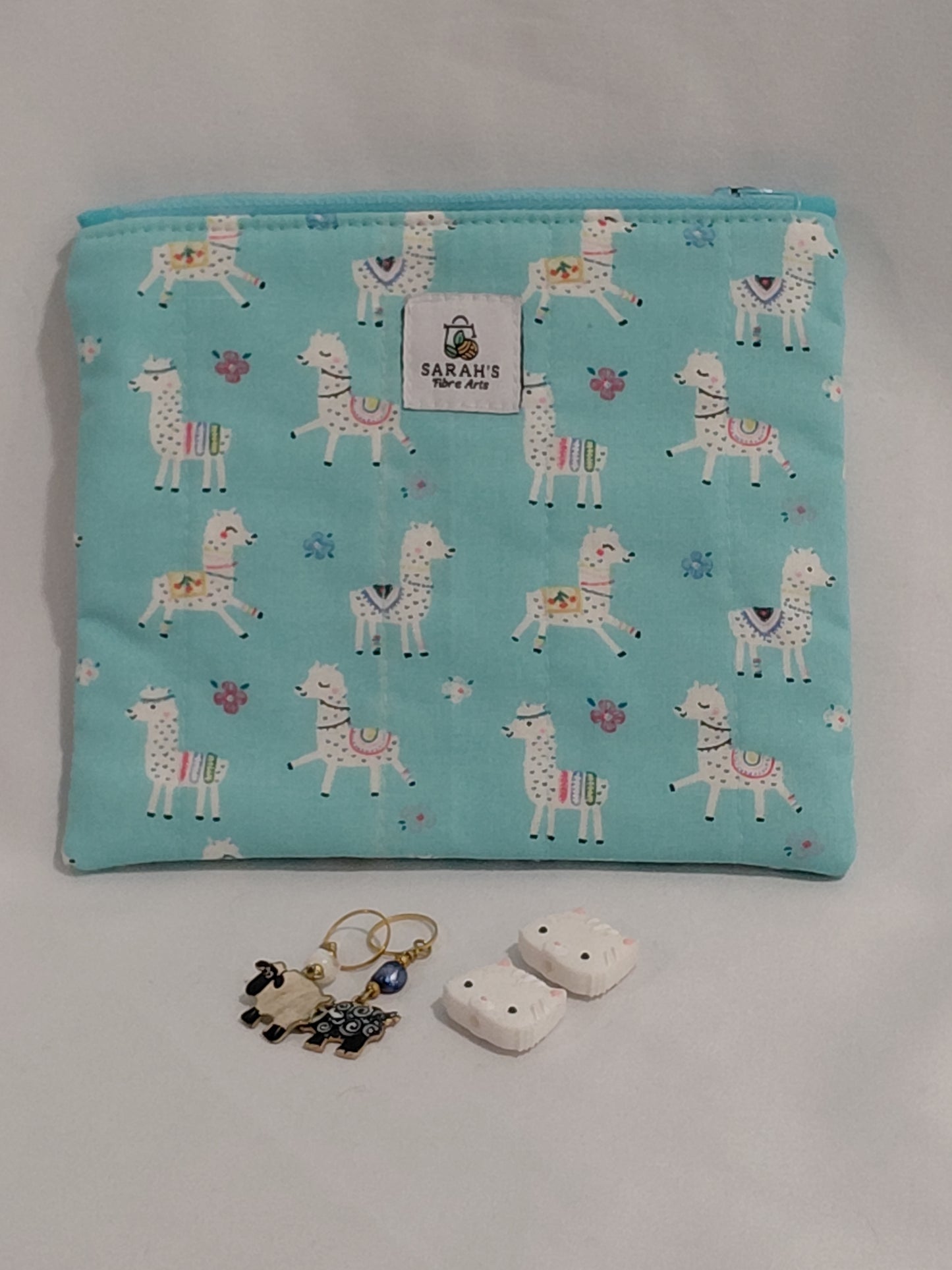 Zippered pouch, Alpaca Notions pouch, Coin Purse, Notions Pouch, Alpaca Coin Purse, Alpaca Zippered Pouch